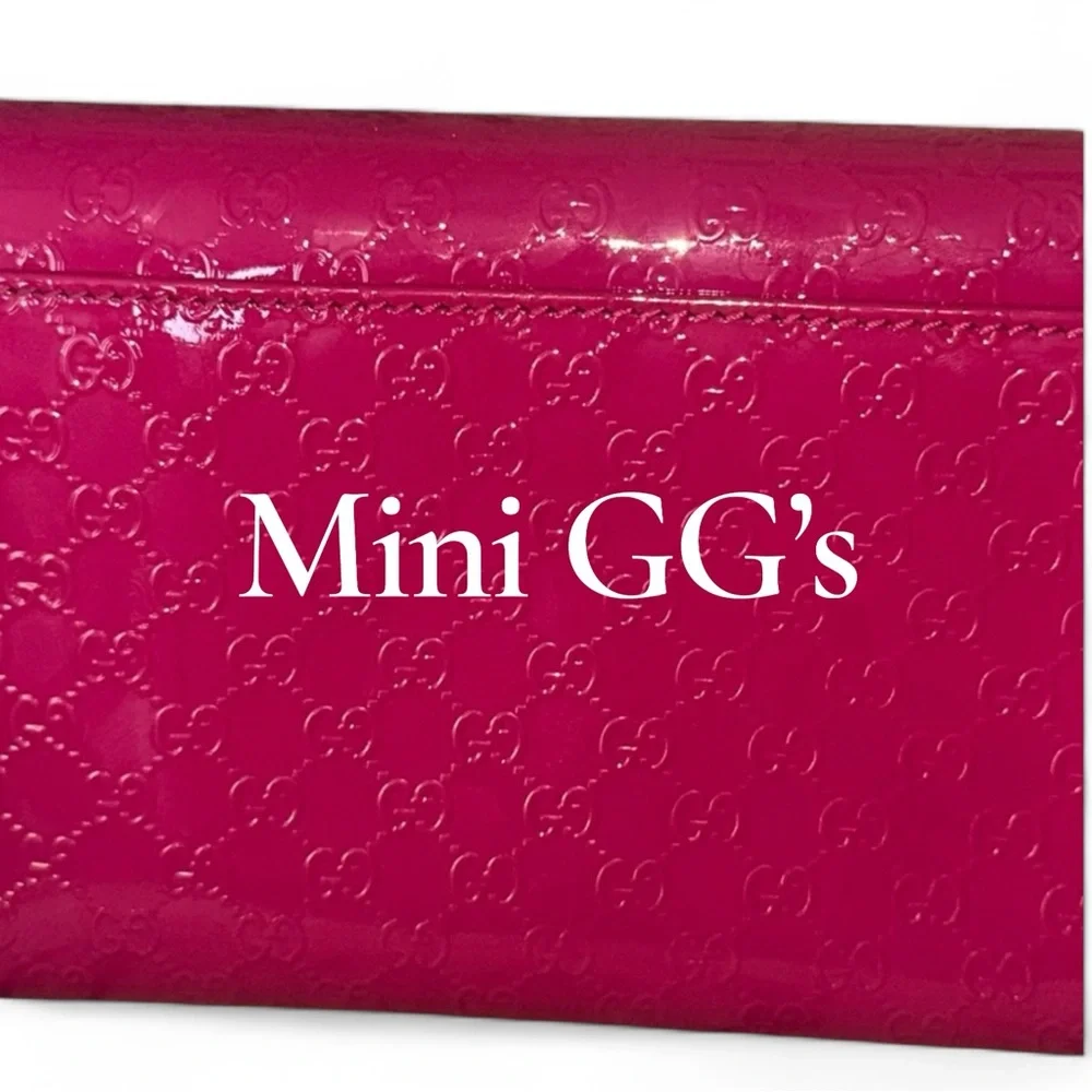 Gucci Guccissima Patent Leather Wallet